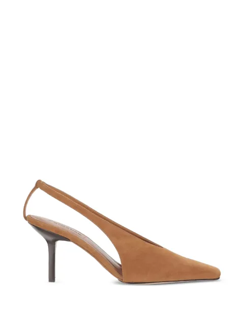 ARMARIUM Evelina square-toe suede pumps Brown ARMTMSC03SU01034