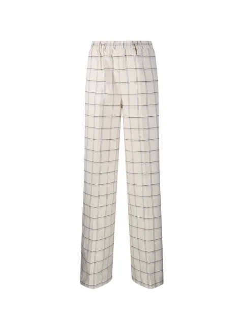 Forte Forte checked trousers Neutrals 14537MYPANTS