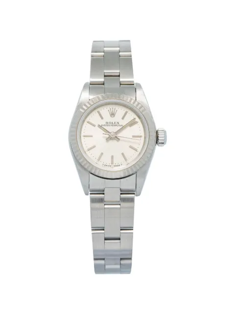 Rolex Perpetual Oyster fluted 26mm watch White 67194