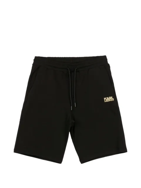 Karl Lagerfeld logo-print shorts Black 705783561917