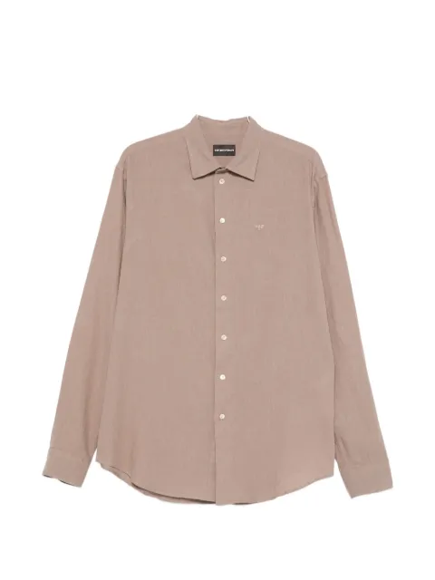 Emporio Armani button linen shirt Neutrals EM000099TE20550