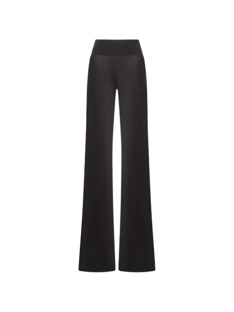 Rick Owens bias ribbed waistband trousers Black RP01F6301G