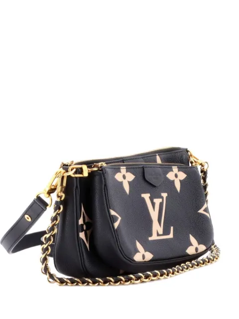 Louis Vuitton Pre-Owned Multi Pochette Accessoires Bicolor Monogram Empreinte Giant crossbody bag Black D78QIZQG6ZZ3Q4SM
