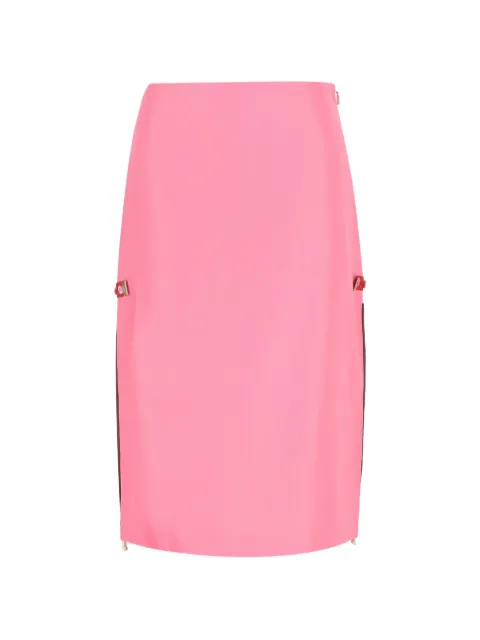 FENDI zip-details midi skirt Pink FQ7723AW9B