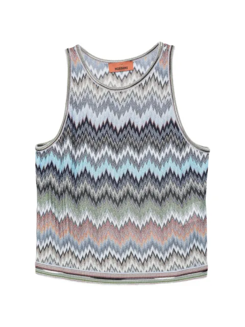 Missoni crew-neck vest Blue DS26SK0JBR014T