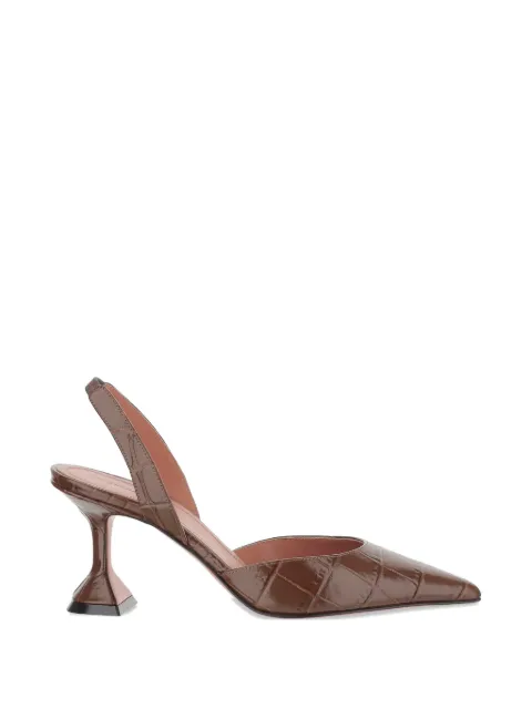 Amina Muaddi Holli Sling pumps Brown HOLLISLING70