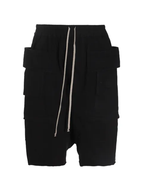 Rick Owens DRKSHDW drawstring cargo shorts Black DU01F4382RIG
