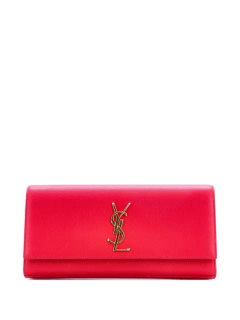Saint Laurent Pre-Owned Classic Monogram Leather Long clutch bag Pink JS3X2KN0FLVW15RI