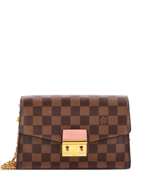 Louis Vuitton Pre-Owned Croisette Chain Wallet NM Damier crossbody bag Brown ZFZL5RQC3YFONVQM