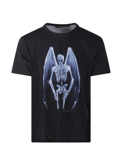 OUR LEGACY Fallen Angel print T-shirt Black M2266NF