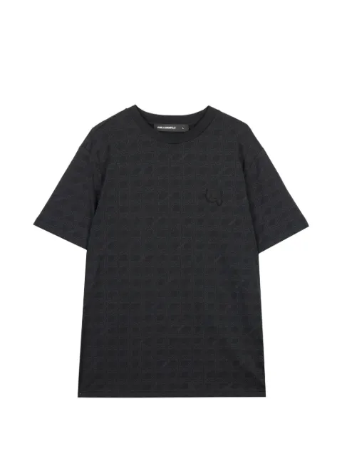 Karl Lagerfeld patterned T-shirt Blue 755077561251