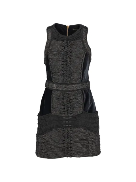 Balmain Pre-Owned x H&M rope-embellishments mini dress Black MR6112530