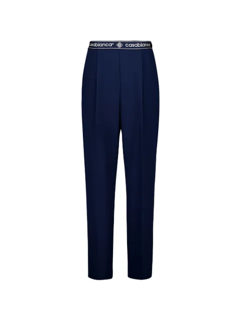 Casablanca logo tailored trousers Blue WSP26TR39101