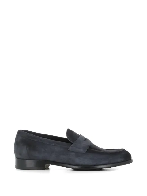Doucal's calf suede loafers Blue DU3400STRAUY260NB15
