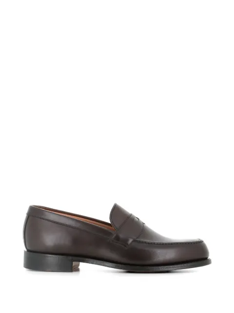 CHEANEY penny leather loafers Brown HUDSON