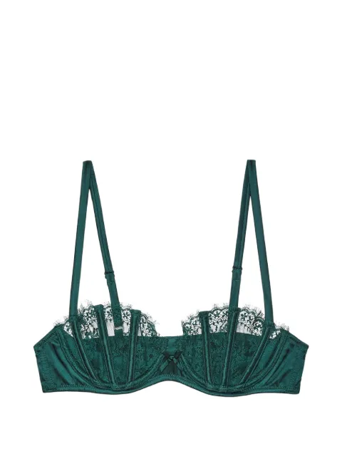 Fleur Du Mal Frankie lace balconette bra Green BR03060371