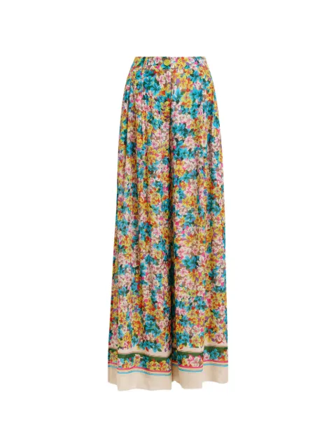 Essentiel Antwerp floral-print trousers Blue JOEK