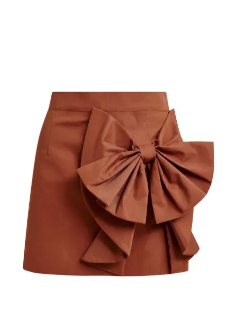 Essentiel Antwerp Joyous bow-detail skirt Brown JOYOUS