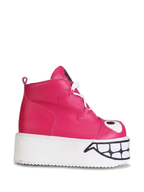 SWEAR Smiley leather boots Pink SMILEY01PINK