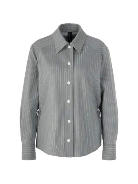 MARCCAIN striped shirt jacket Grey AS3105J08