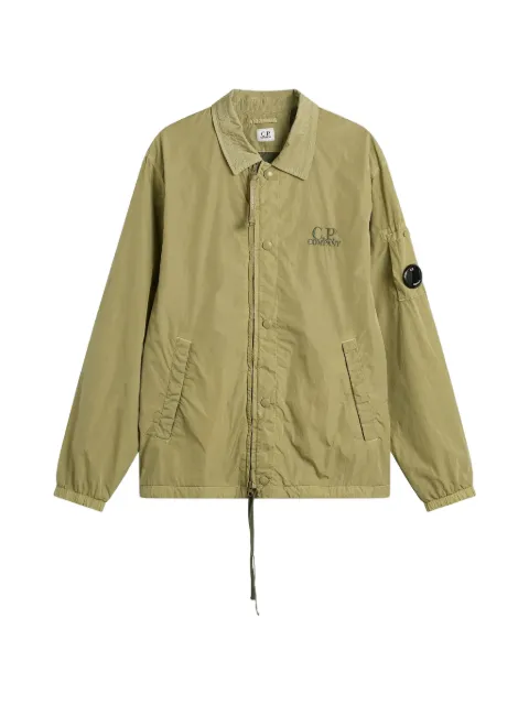 C.P. Company logo-embroidered shirt jacket Green 20CMOS007A005904D610