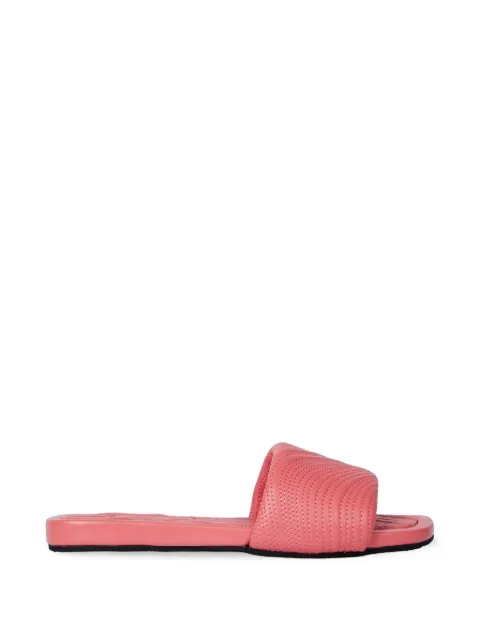 Paul Smith Laurel Swirl quilted flat sandals Pink W1SLRL06PLMB