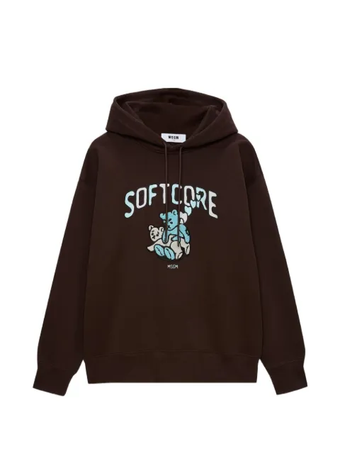 MSGM graphic hoodie Brown 3940MM96SE257571