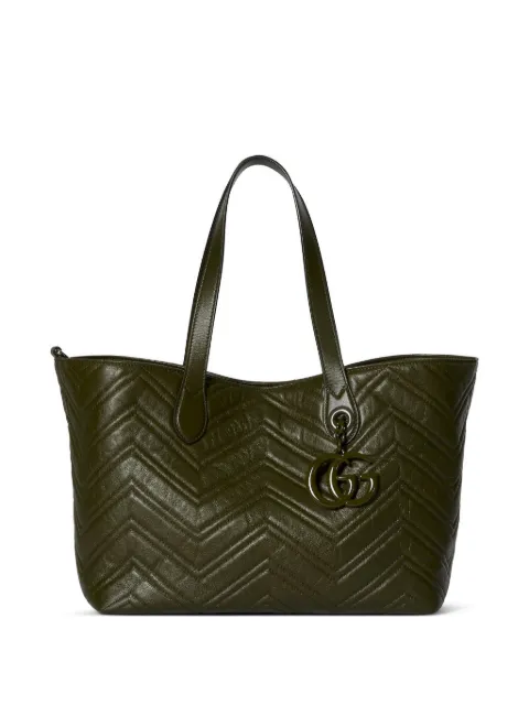 Gucci medium GG Marmont tote bag Green 855279AAFS1