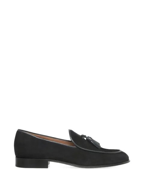 Gianvito Rossi tassel suede loafers Black U2522020CUOSUT