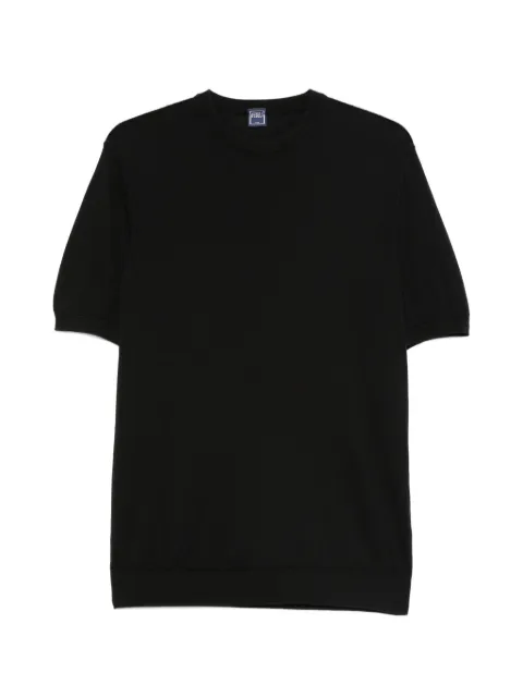 Fedeli crew-neck short-sleeve T-shirt Black MU0D8014