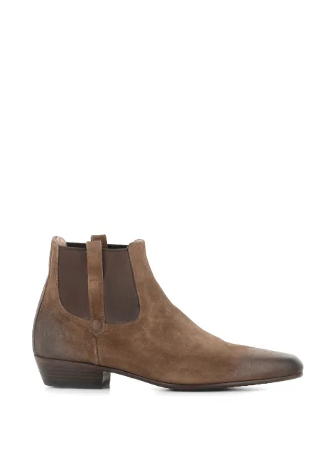 Pantanetti pull-on leather boots Brown 19789A