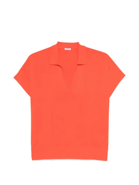 ASPESI V-neck short-sleeve top Orange 32243371