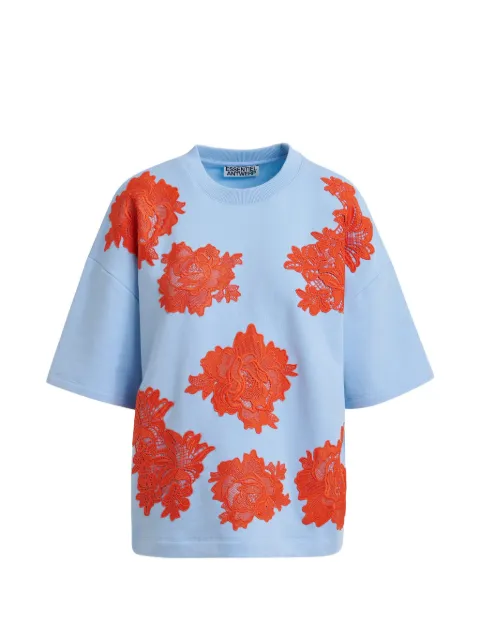 Essentiel Antwerp floral-pattern T-shirt Blue JISTA