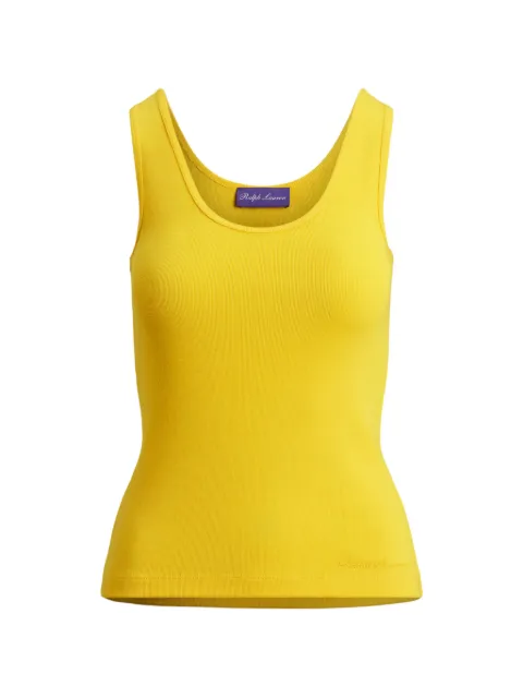 Ralph Lauren Collection Ellis rib-knit tank top Yellow 290965861013