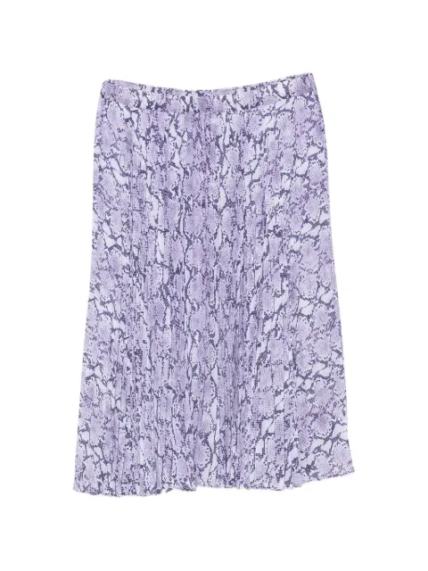 Michael Kors snake-print midi skirt Purple MS07EZ0DYG