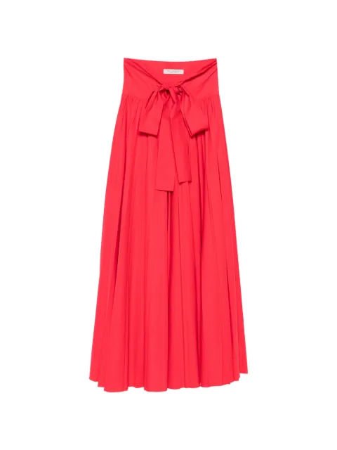 Philosophy Di Lorenzo Serafini bow-detail pleated maxi skirt Red A01062119