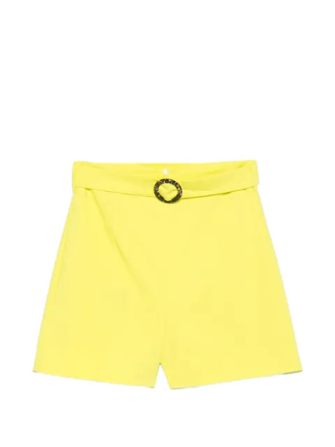 ACCESS belted pleated shorts Green 5123108VERDE