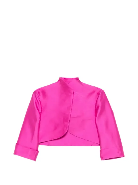 ALESSANDRO LEGORA turn-up-cuff cropped jacket Pink AT408