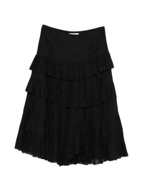 Prada Pre-Owned 2000s tiered skirt Black PR350AMU