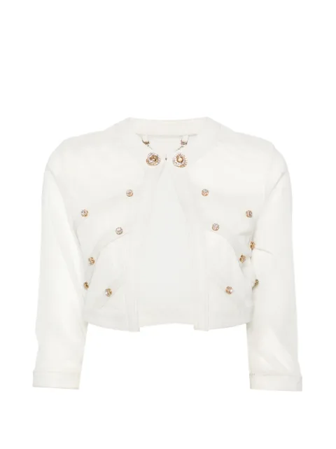 TIMOTEA crystal-embellished jacket Neutrals GRUS