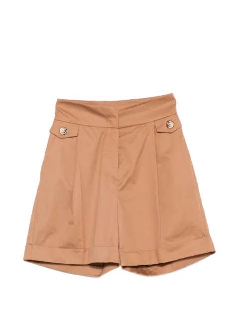 Twenty Easy Kaos high-waisted pleated shorts Brown MP3CO007