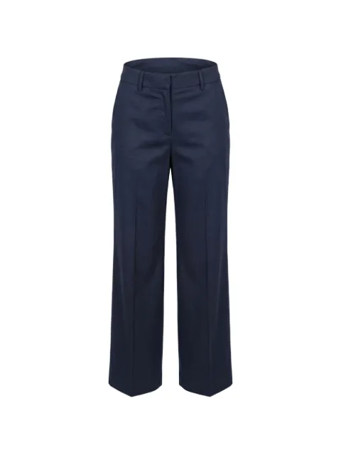 Berwich pressed-crease cotton trousers Blue PATRIZIAUB1465X