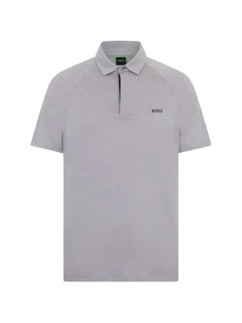 BOSS chest logo polo shirt Grey 50554647