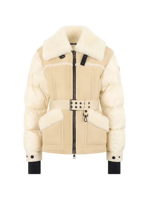 Moncler Grenoble shearling belted jacket Neutrals K20911A00046M5072