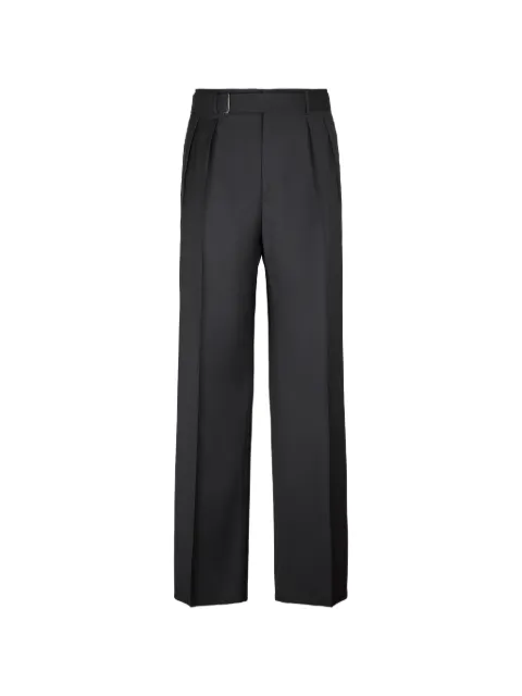 Tagliatore pleated belt trousers Black PNEVIL24TGT060070N50912111