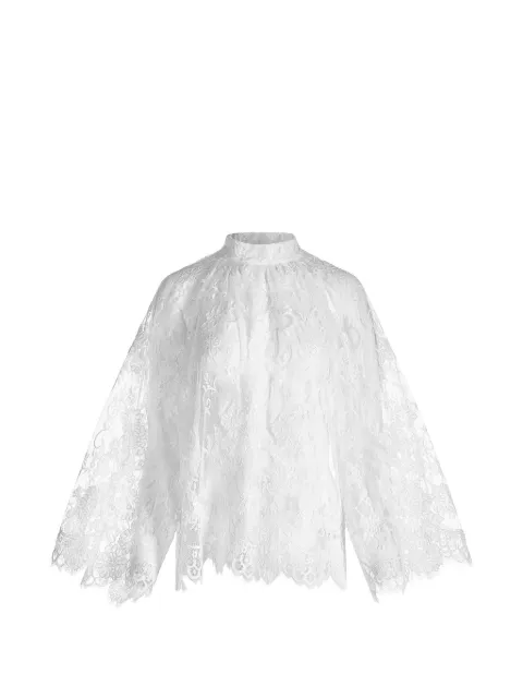 Mia Peculiar floral-lace blouse White 04MPLB01
