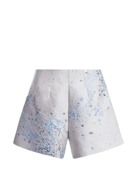 Mia Peculiar brocade short shorts Grey 04MPBS01