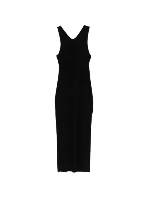 Norma Kamali racer long maxi dress Black KK4253PLT18001