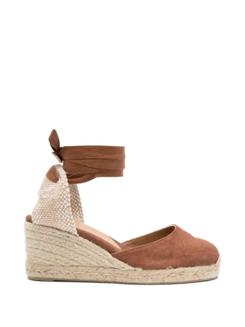 Castañer tie-ankle heeled espadrilles Brown CARINA6002098