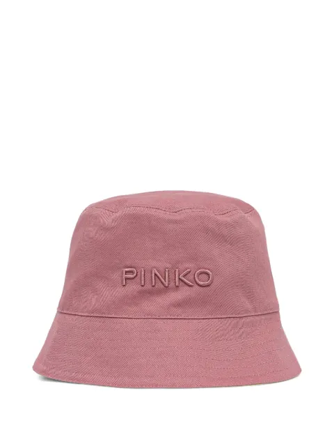 PINKO embroidered-logo bucket hat Pink 106754A38T